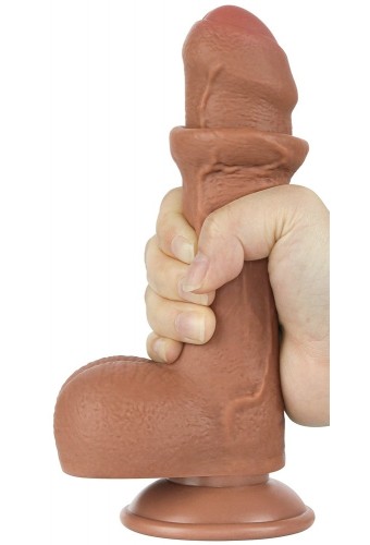 Gode Sliding Skin 12 x 3.7cm Marron 