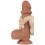 Gode Sliding Skin 12 x 3.7cm Marron