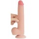 Gode avec Bourses Sliding Skin 17 x 3.5cm 