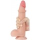 Gode avec Bourses Sliding Skin 17 x 4cm 