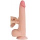 Gode avec Bourses Sliding Skin 17 x 4cm 