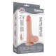 Gode réaliste avec Bourses SLIDING SKIN 13 x 3.7cm 