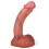 Gode Curved Balls 16 x 3.5cm Marron