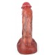 Gode Curved Balls 16 x 3.5cm Marron 
