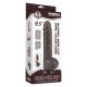 Gode avec Bourses Sliding Skin 18 x 4.7cm Noir 