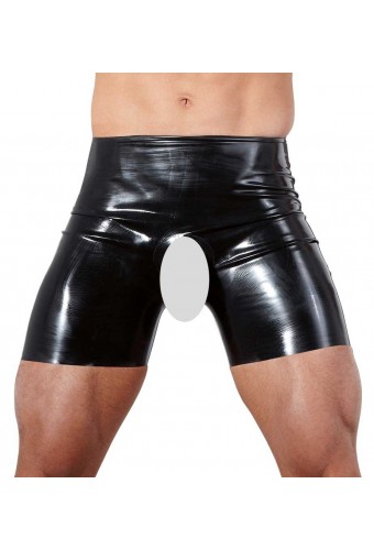 Short en latex avec Ouverture 
