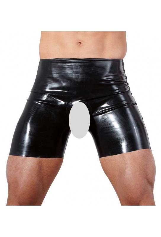 Short en latex avec Ouverture 