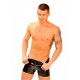 Short en Latex Coupe cycliste avec Zip 