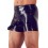 Boxer long en latex avec étuis pénien et anal