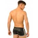 Short en cuir Fist Noir-Blanc 