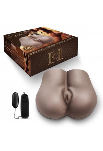 Masturbateur réaliste vibrant Fuck Me Deep Vagin et Anus Marron 