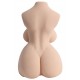 Masturbateur Buste avec Pénis articulé Shemale Sexe de 17cm 