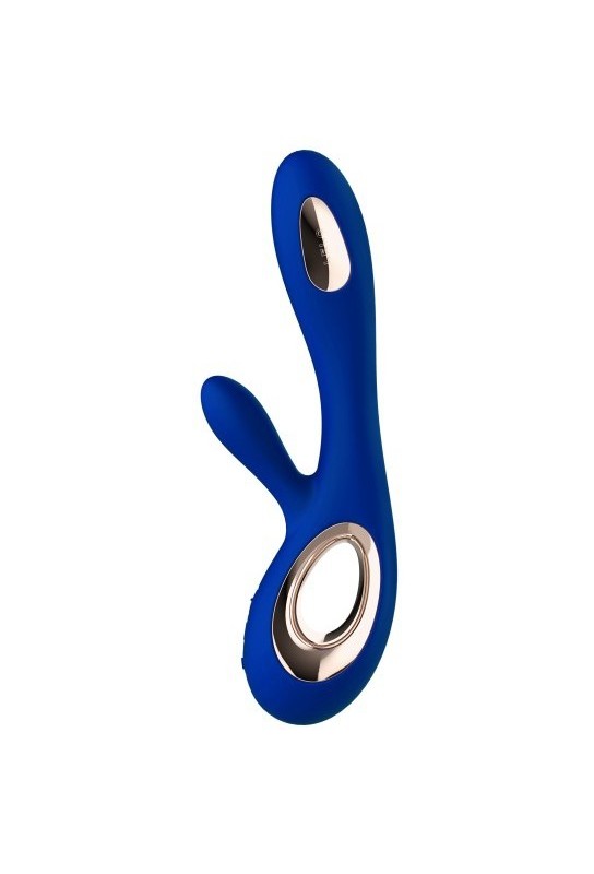 Vibromasseur Soraya Wave 22 x 3.8 cm Bleu nuit 
