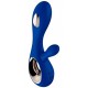 Vibromasseur Soraya Wave 22 x 3.8 cm Bleu nuit 