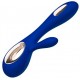 Vibromasseur Soraya Wave 22 x 3.8 cm Bleu nuit 