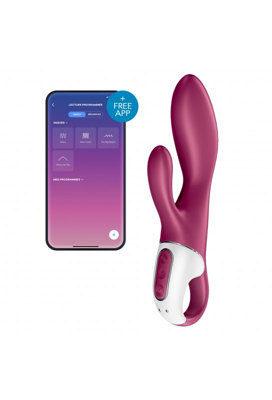Vibro Rabbit connecté Heated Affair Satisfyer 20cm Mauve 
