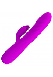 Vibro Rabbit à poussée Melanie Pretty Love 21cm Violet