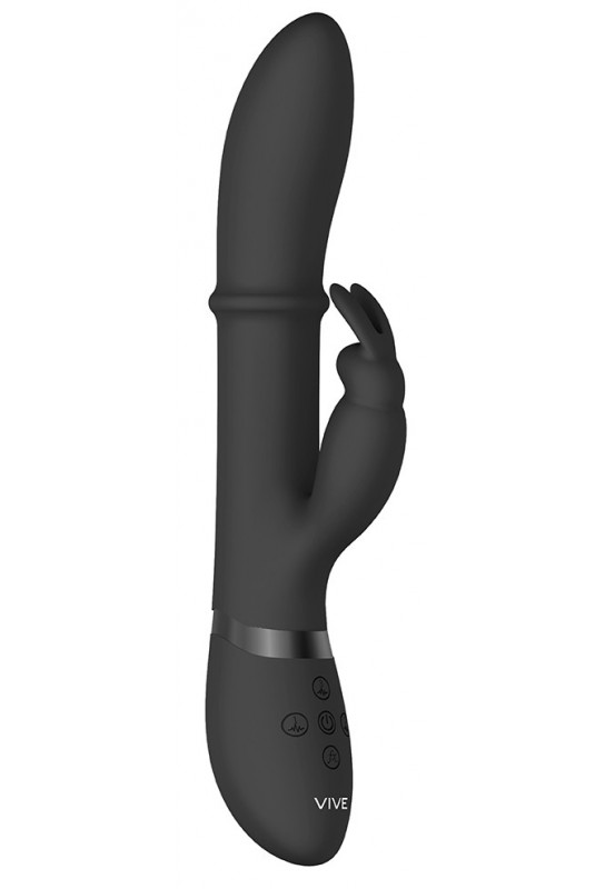 Vibro Rabbit Halo 24.5 x3.5cm Noir 
