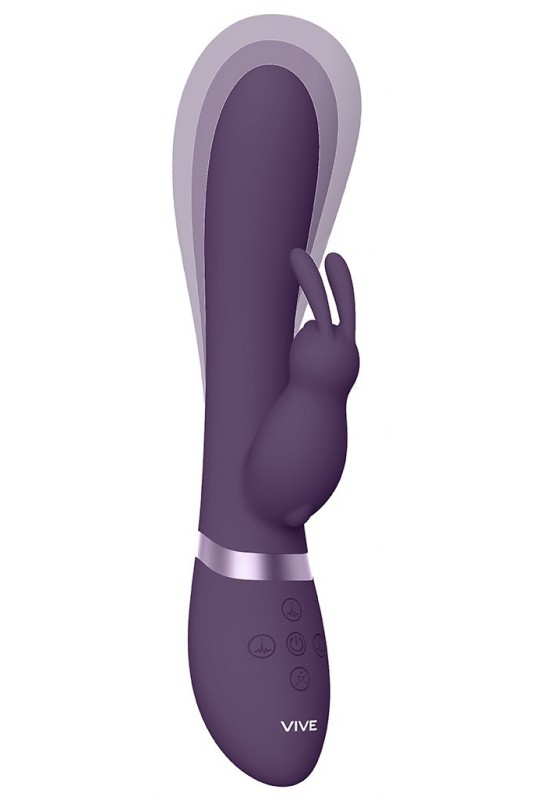 Vibro Rabbit gonflable Taka 22 x 6cm Violet 