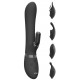 Vibro Rabbit Chou 23 x 3.5cm Noir 