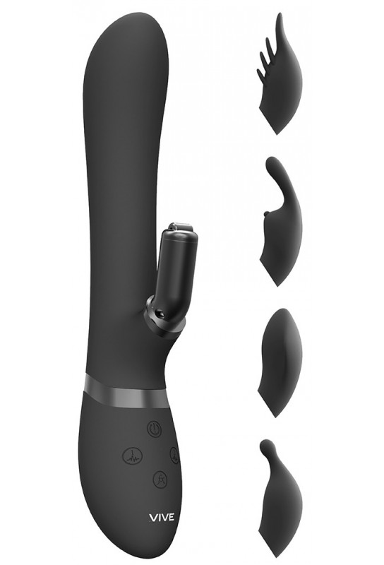 Vibro Rabbit Chou 23 x 3.5cm Noir 