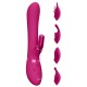 Vibro Rabbit Chou 23 x 3.5cm Rose 