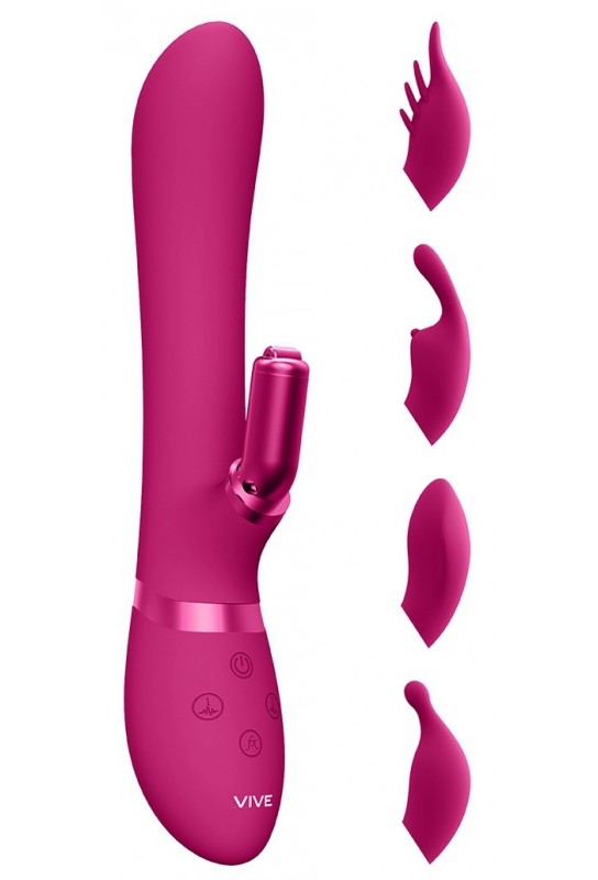 Vibro Rabbit Chou 23 x 3.5cm Rose 