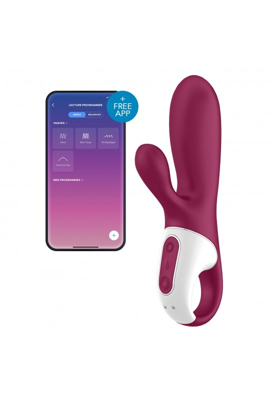 Vibro rabbit connecté Hot Bunny Satisfyer 17 x 3.5cm 