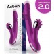Vibro Rabbit Up & Down 10 x 3.5cm Violet 