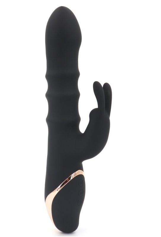 Vibro Rabbit Thrusties 13 x 3.8cm Noir 