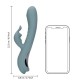 Vibro Rabbit Fingering Motion 23 cm Gris 
