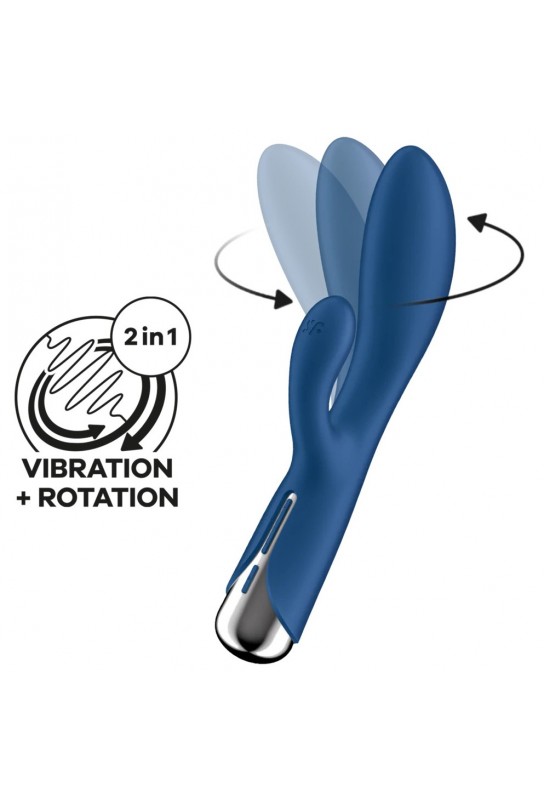 Vibro Rabbit Spinning Rabbit 1 11 x 3.5cm Bleu 