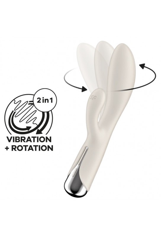 Vibro Rabbit Spinning Rabbit 1 11 x 3.5cm Beige 