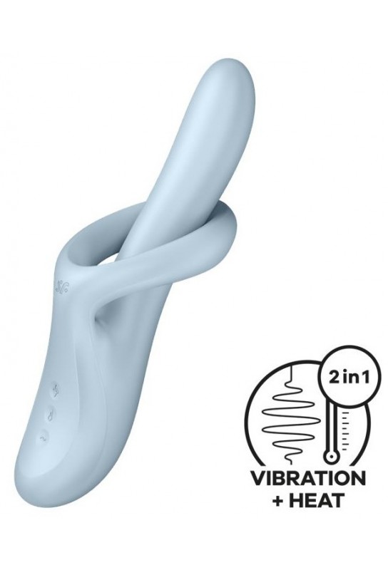 Vibro Rabbit Heat Flex 4 Bleu 