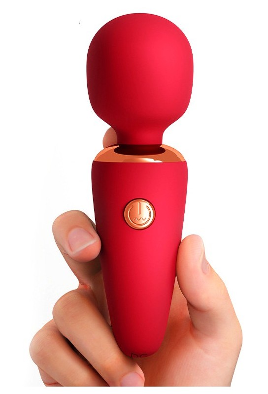 Mini Wand Creamy Vibes 10 cm Tête 30 mm Rouge 