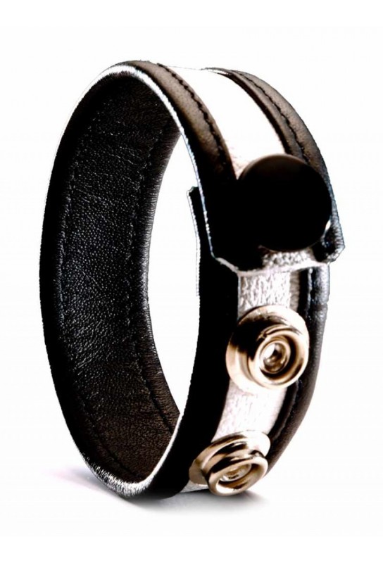 Cockring Cuir Blanc 