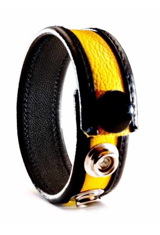 Cockring Cuir Jaune 