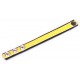 Anneau Pénien Cuir Jaune 3 pressions 