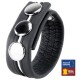 Cockring en cuir 3 Pressions Noir-Blanc 