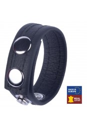 Cockring en cuir Tippy Noir