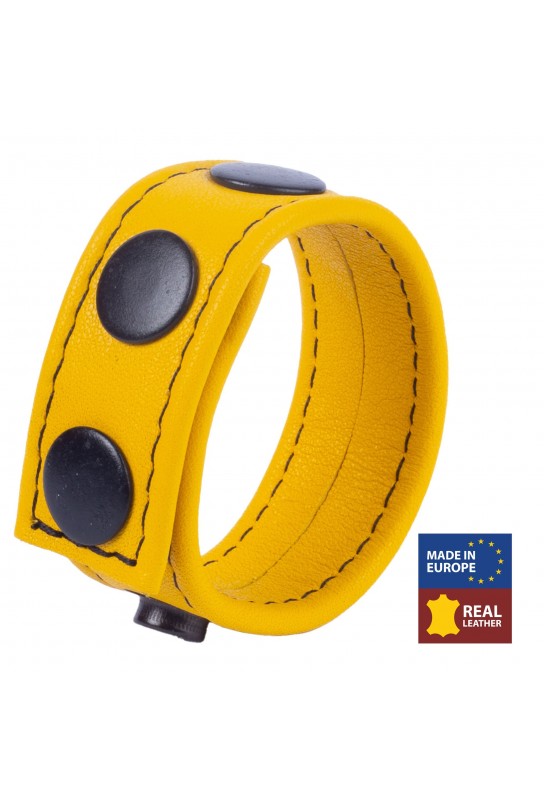 Cockring en cuir Cocky Jaune 