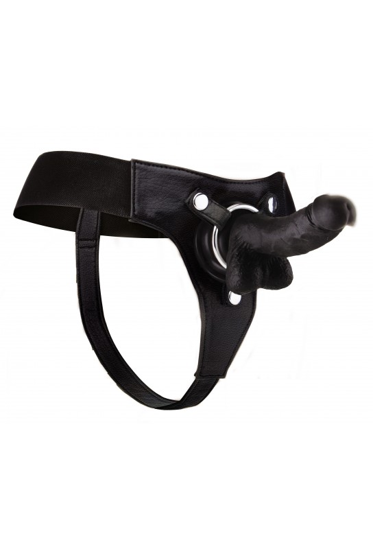 Gode Ceinture Strap-on - 13 x 3.6 cm NOIR 