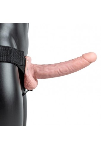 Gode ceinture creux Hollow Strap On RealRock 23 x 4.5cm 