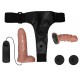Double gode ceinture vibrant Passion Dual 14 x 4cm 