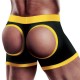 Boxer Bottomless pour Gode Horny Strapon Noir 