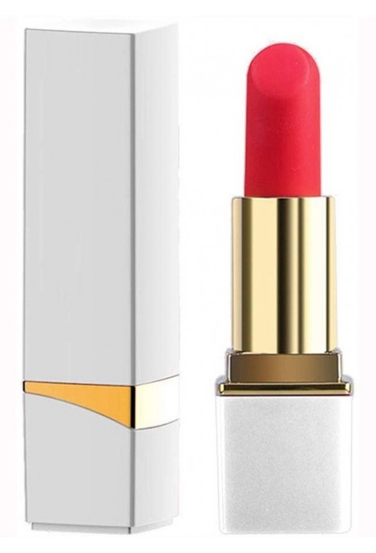 Mini Vibro LIPSTICK ROCK 8.7 x 2.3cm Blanc 