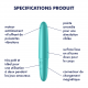 Vibro Ultra Power Bullet 6 Satisfyer Turquoise 