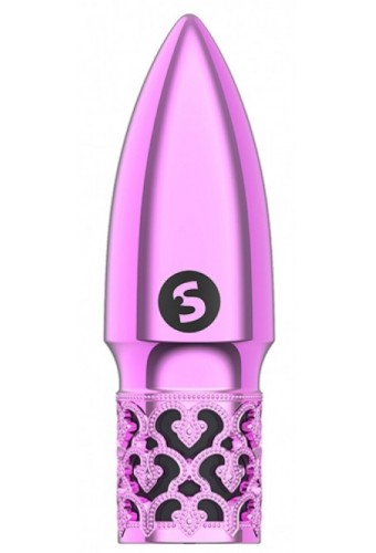 Mini stimulateur de clitoris Glitter 7cm Rose 