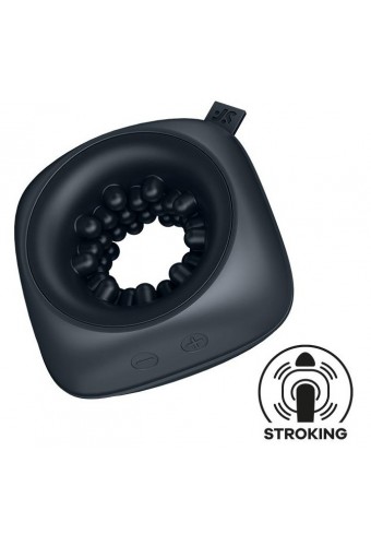Masturbateur vibrant Ring Stroker Noir 