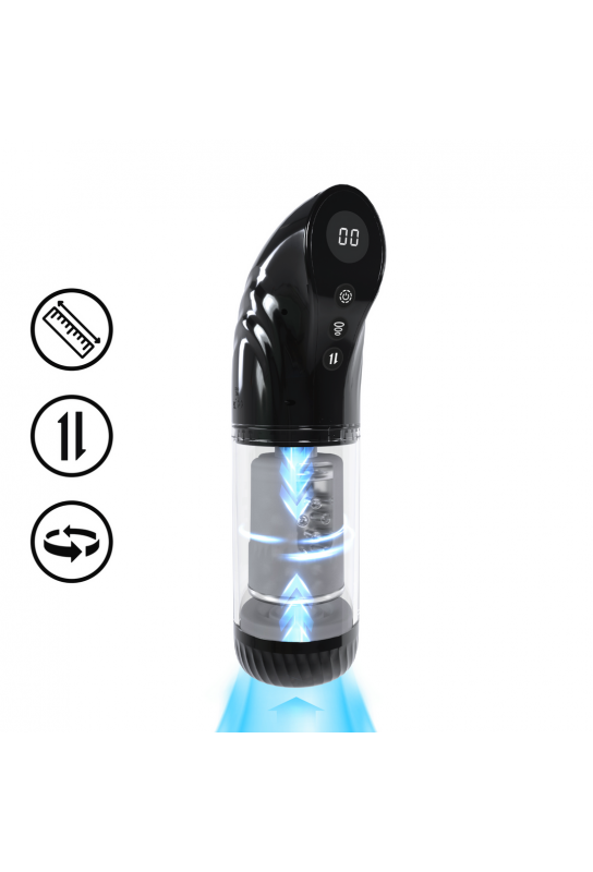 Masturbateur Strokemate Rotation et Va-et-vient Noir 